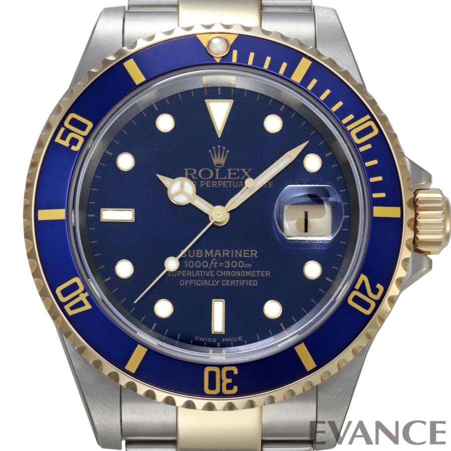 【中古】 ロレックス サブマリーナー デイト 16613 ブルー K番 メンズ ROLEX | サブマリーナー