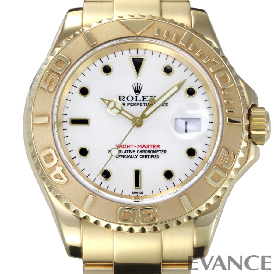 ヨットマスター 【中古】 ロレックス 16628 ホワイト A番 メンズ ROLEX