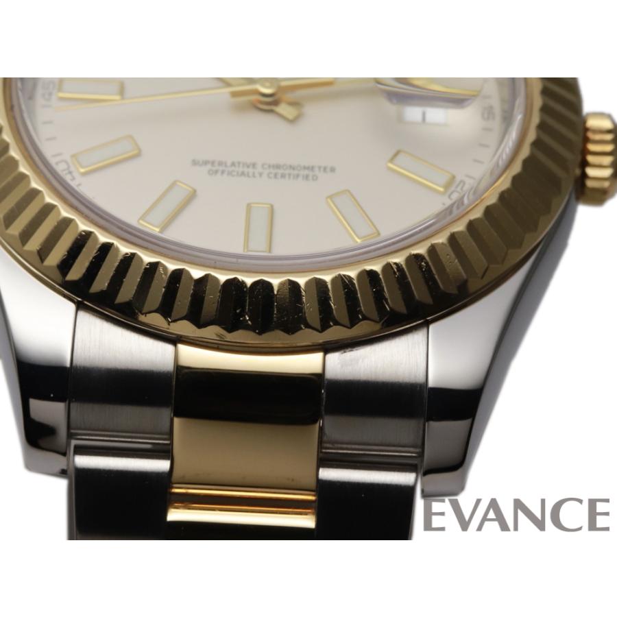 （中古）ロレックス デイトジャストII 116333 アイボリー ランダム番 メンズ ROLEX｜evance-web｜08