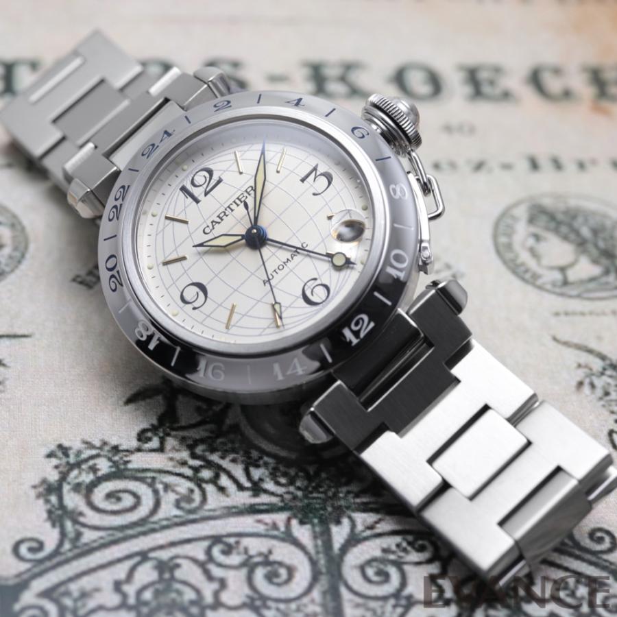 Cartier 【中古】 カルティエ パシャC メリディアン W31029M7 シルバー  