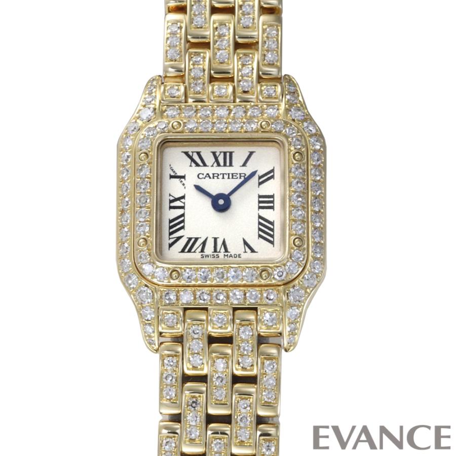 【中古】カルティエ ミニ パンテール WF3141FF シルバー レディース CARTIER | Cartier