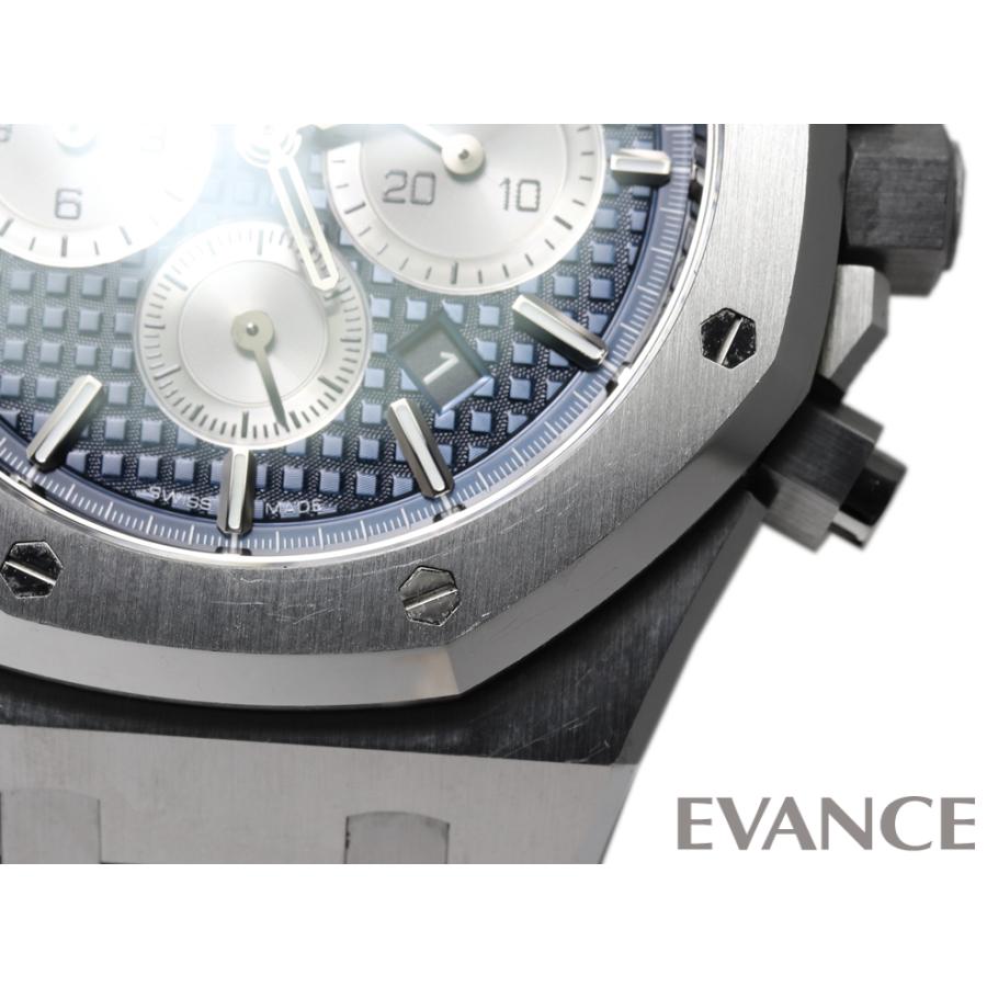 【中古】 オーデマ・ピゲ ロイヤルオーク クロノグラフ 26331ST.OO.1220ST.01 ブルー／ロジウムカラー メンズ AUDEMARS PIGUET | ロイヤルオーク | 06