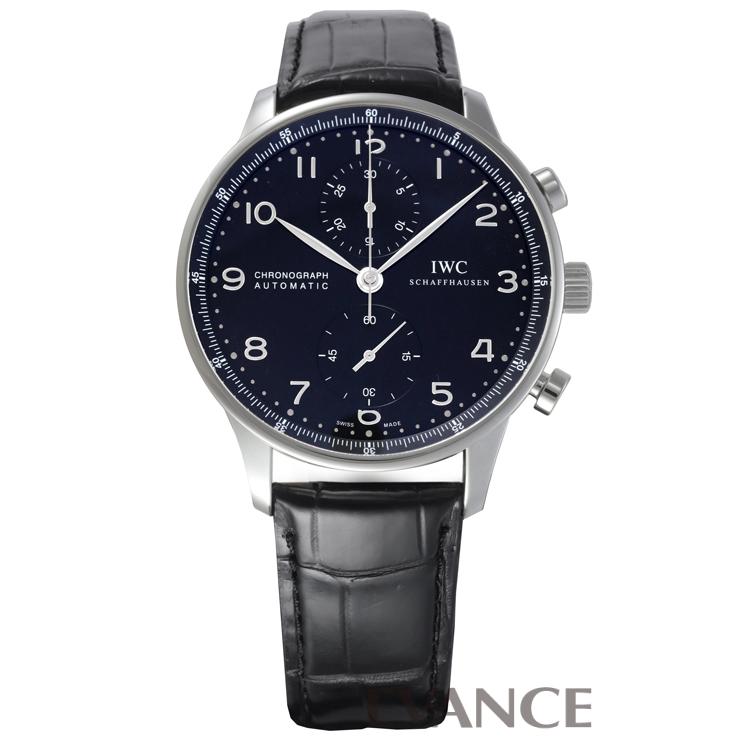 （中古）IWC ポルトギーゼ クロノグラフ IW371447 ブラック メンズ｜evance-web｜02