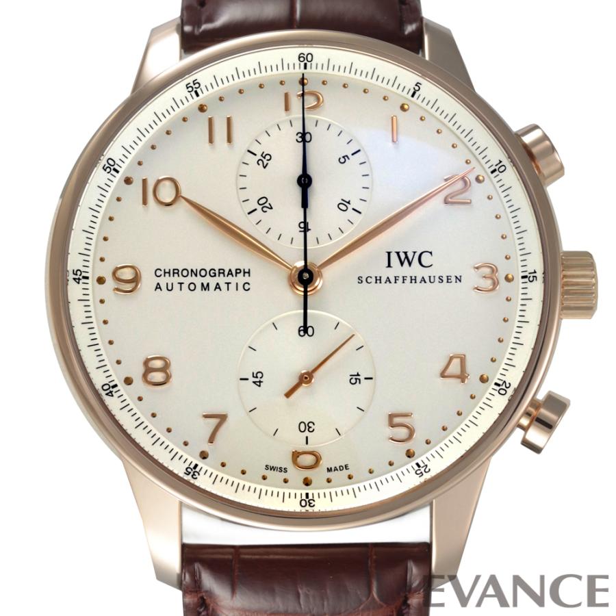品質は非常に良い  IW371480 クロノグラフ ポルトギーゼ IWC シルバー （中古） メンズ 腕時計