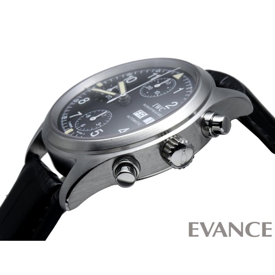 【中古】 IWC パイロットウォッチ メカニカル フリーガー クロノグラフ IW370603(3706-003) ブラック メンズ | パイロット・ウォッチ | 08