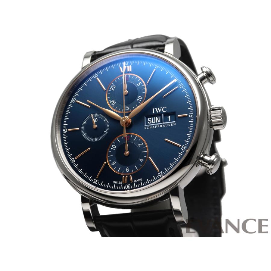 （中古）IWC ポートフィノ クロノグラフ IW391036 ブルー メンズ｜evance-web｜05