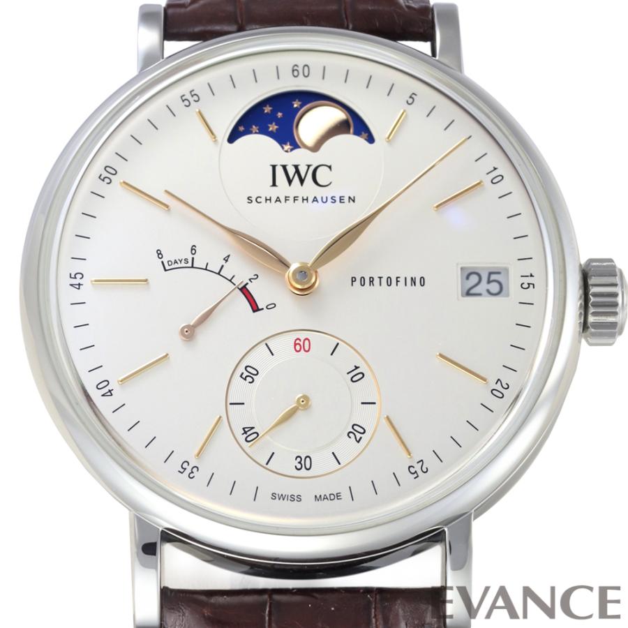 【中古】  IWC ポートフィノ ハンドワインド ムーンフェイズ IW516401 シルバー メンズ | ポートフィノ