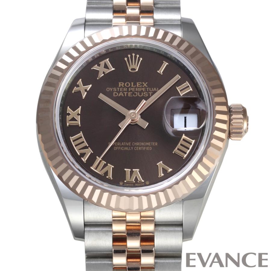 【新品】 ロレックス デイトジャスト 28 279171 チョコレート レディース ROLEX | デイトジャスト