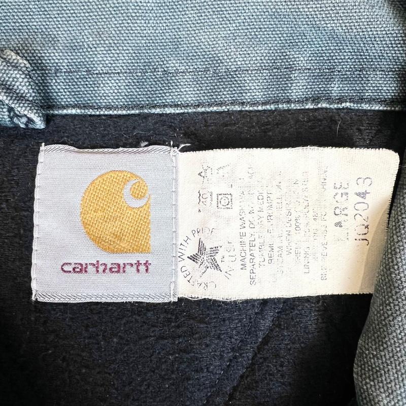 90s USA製 Carhartt サンタフェジャケット ダック地 モスグリーン 星 