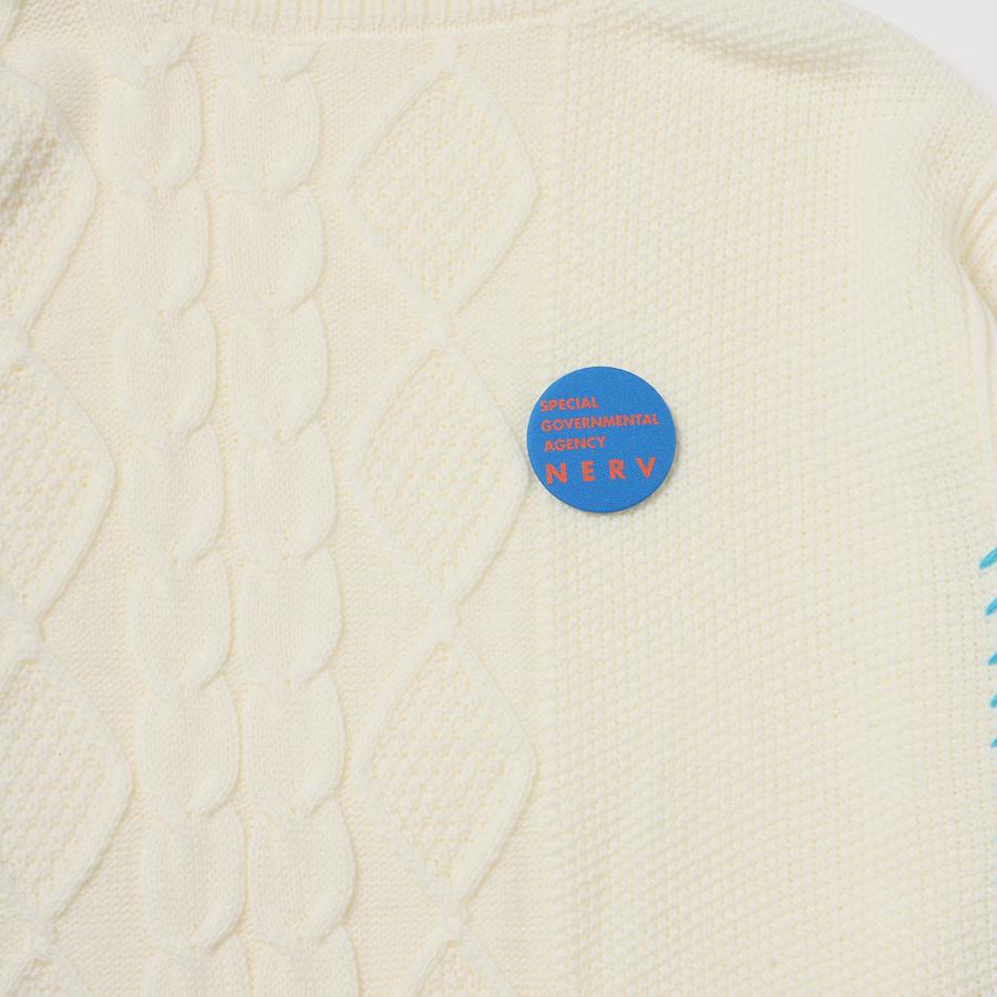 RADIO EVA A028 EVANGELION Hand Stitch Turtleneck Knit/WHITE