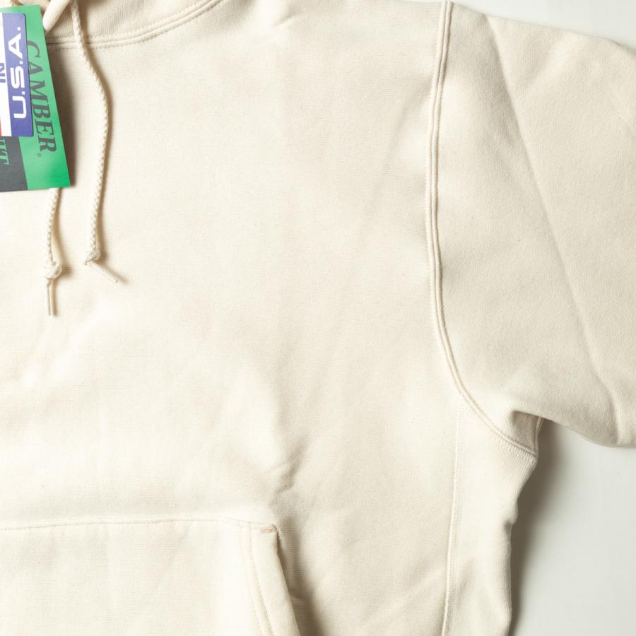 キャンバー CAMBER クロスニット 12oz ヘビーウエイト プルオーバーパーカー ＃232 ナチュラル アメリカ製 生成