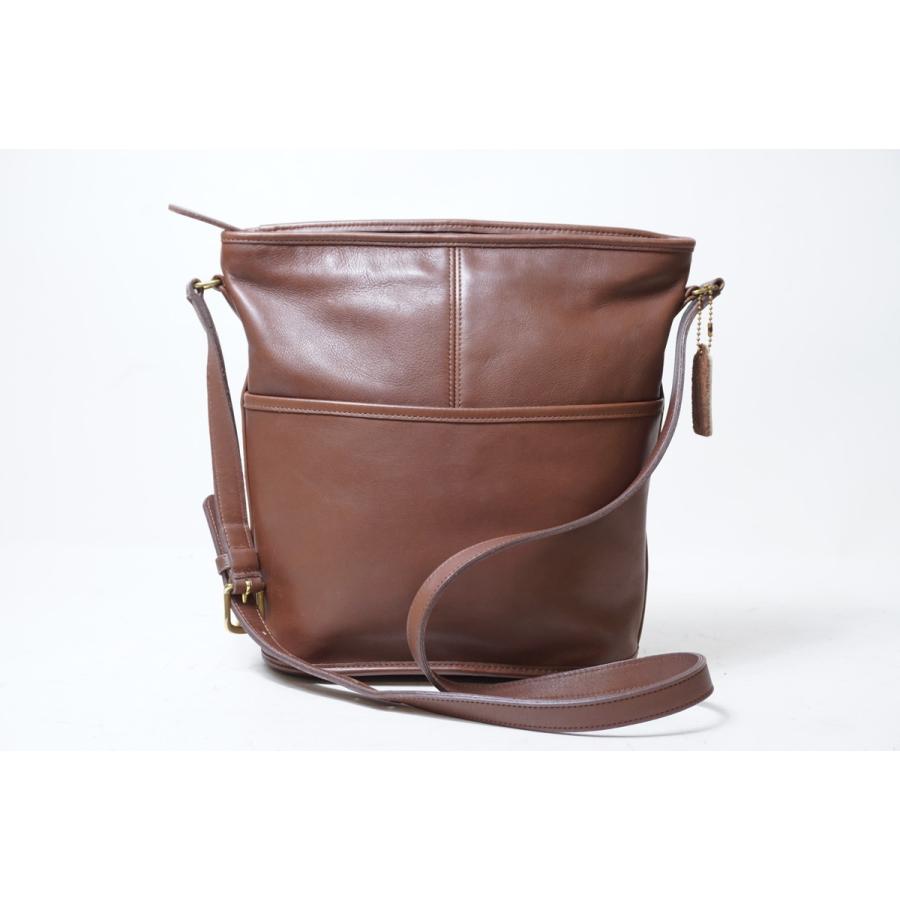 美品USA製 COACH オールドコーチ オールレザーショルダーバッグ 120 