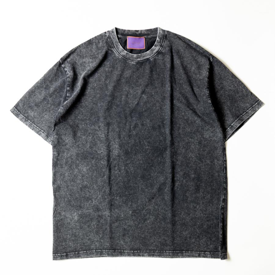 DIESEL ケミカルウォッシュ Tシャツ MURBS ケミカルウォッシュ クルーネック Tシャツ ブラック メンズ