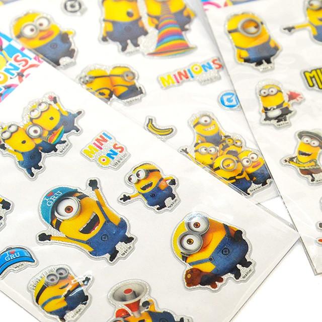 ミニオンズキラキラぷっくりシール 24入 Ga 219top イベント用品問屋トチギヤ 通販 Yahoo ショッピング