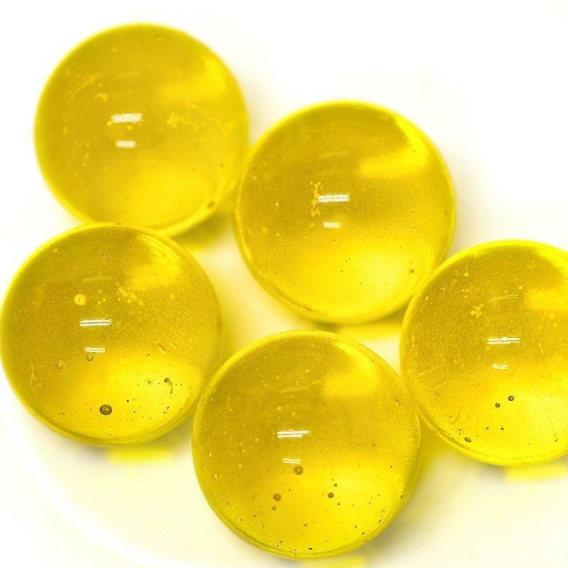 ビー玉】 25mm カラーマーブル 65入【イエロー】 : イベント用品