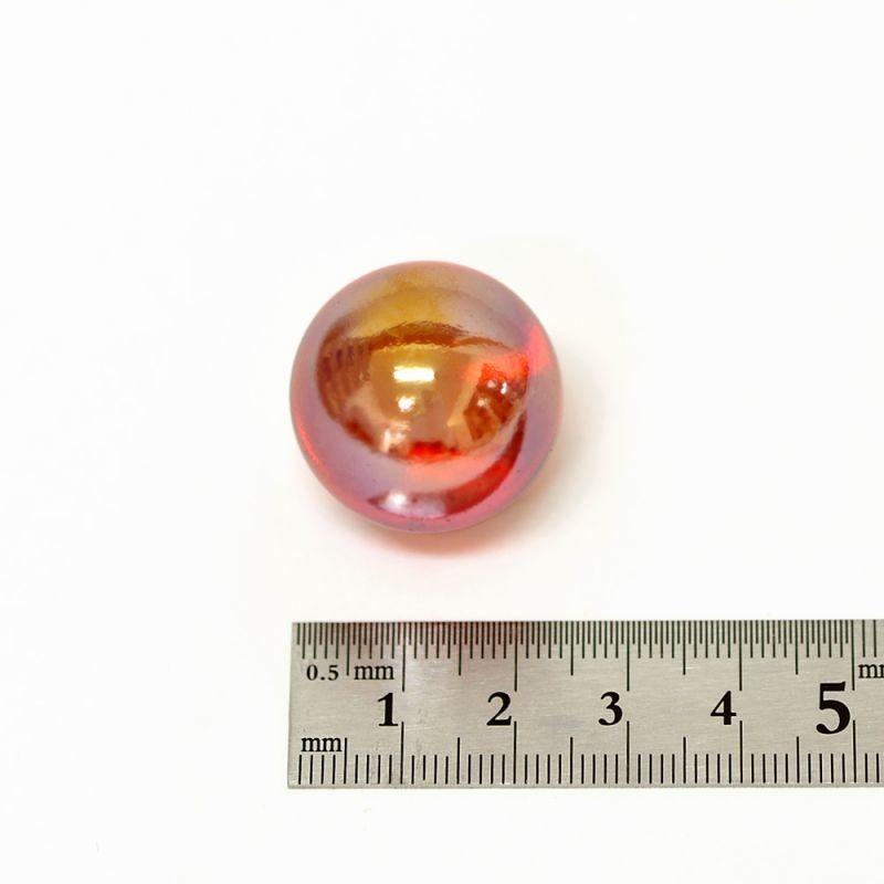 ビー玉】 25mm オーロラカラーマーブル 65入【レッド】 : イベント用品