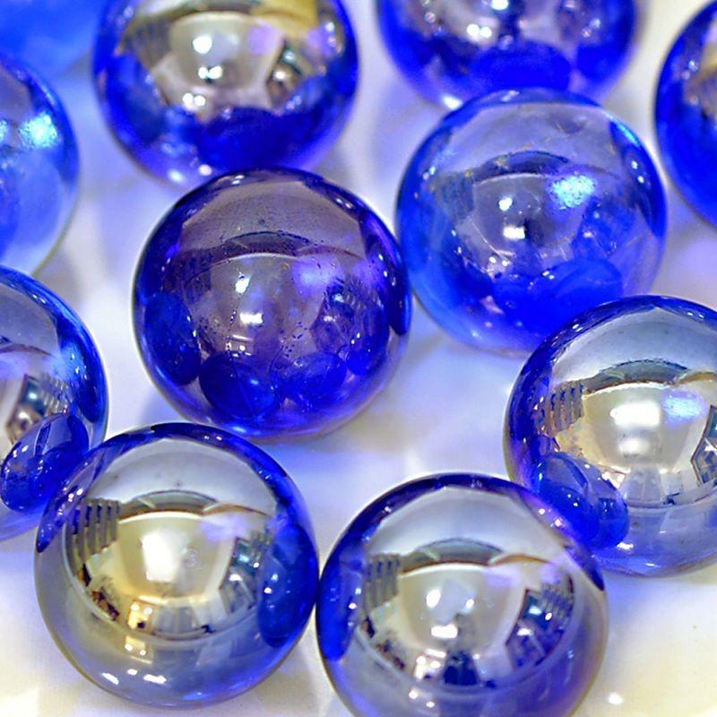 ビー玉】 25mm オーロラカラーマーブル 65入【コバルト】 : イベント