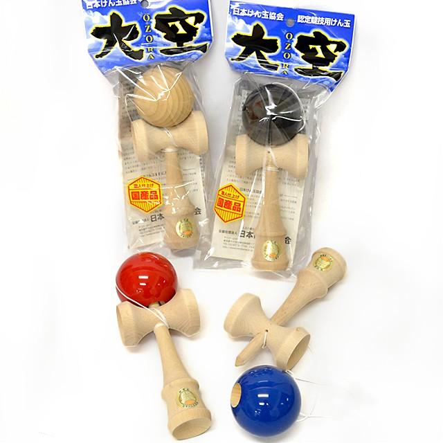 日本けん玉協会認定競技用けん玉 大空 赤 （ケン玉・けんだま