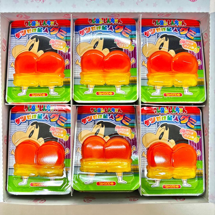 37円 クレヨンしんちゃんケツだけ星人（ピーチ味・パイン味） 36入