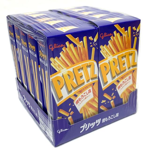 グリコ 22.5g プリッツ 焼もろこし味 10入 【駄菓子】 : イベント用品