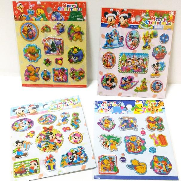 ディズニークリスマス キラキラぷっくりシール 24枚入 Oc 009 イベント工房 雅 通販 Yahoo ショッピング