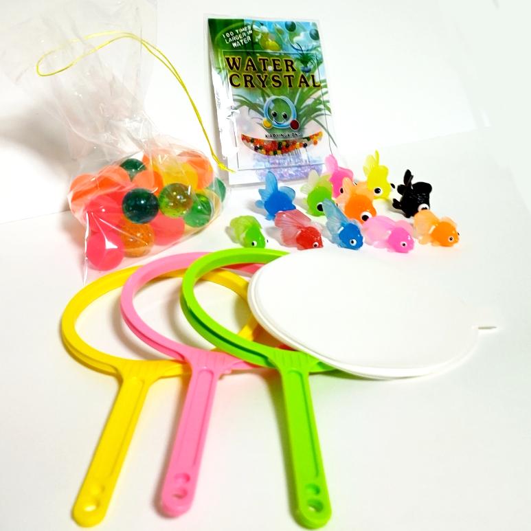 浮き金魚 でめきん 金魚 100個 スーパーボール100個 ジェリーボール0粒 すくいセット すくい枠 スペア紙 持ち帰り袋付き Se 006 イベント工房 雅 通販 Yahoo ショッピング