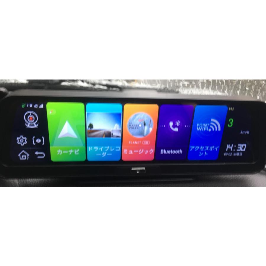 ミラー型⭐️新品 ドライブレコーダー 10インチ IPSタッチスクリーン カーナビ 10インチフルスクリーン タッチパネル ルームミラー ドライブ