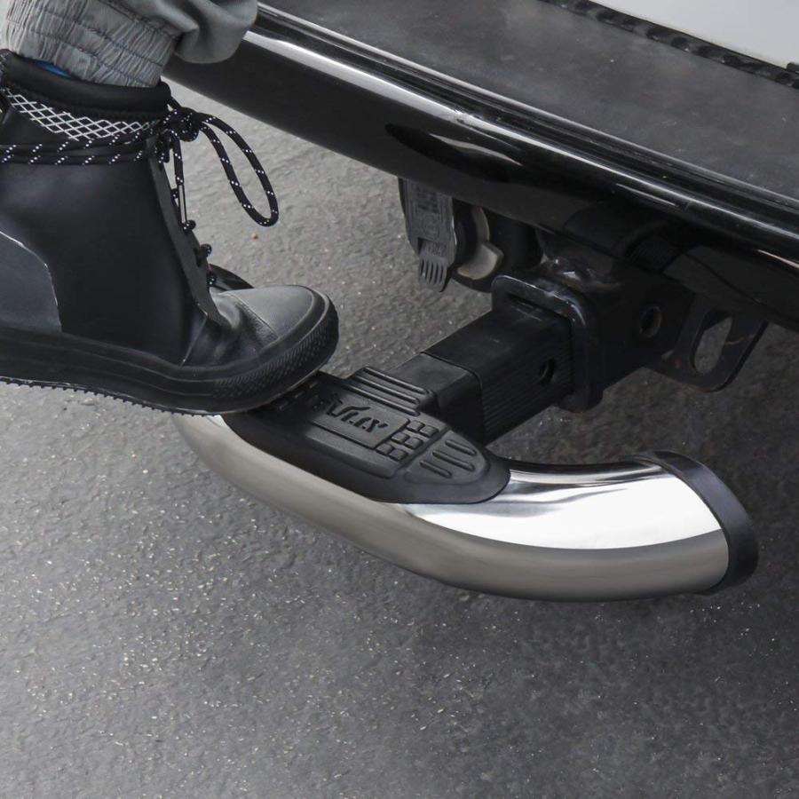 Bully ヒッチステップ ヒッチカバー 2インチレシーバー対応 LEDなし ブラック/クローム BullyHitchStepno