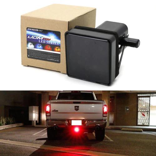 2インチ用 ヒッチメンバーカバー 15LEDライト付き ヒッチカバー 12V ブレーキライト点灯 CartaillightTrailer