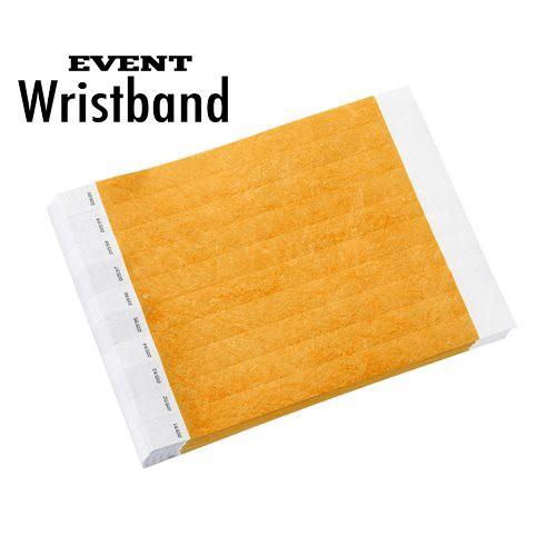 リストバンド 100本 ネオンオレンジ イベント用使い捨て合成紙 フェス、ライブ、クラブ、ビーチイベントの人数カウントに コロナ対策|event-wristband|02