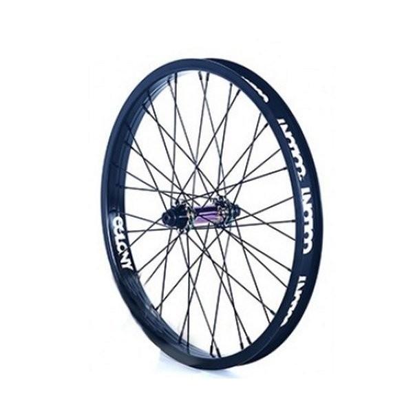 BMX COLONY フロントホイール Colony Pintour フロント B20インチBMXホイール Rainbow Oil Slick Jet