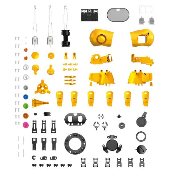 ロボット工作キット 6足歩行ロボ フォロ MR-9107 / STEM教育 ソーラー