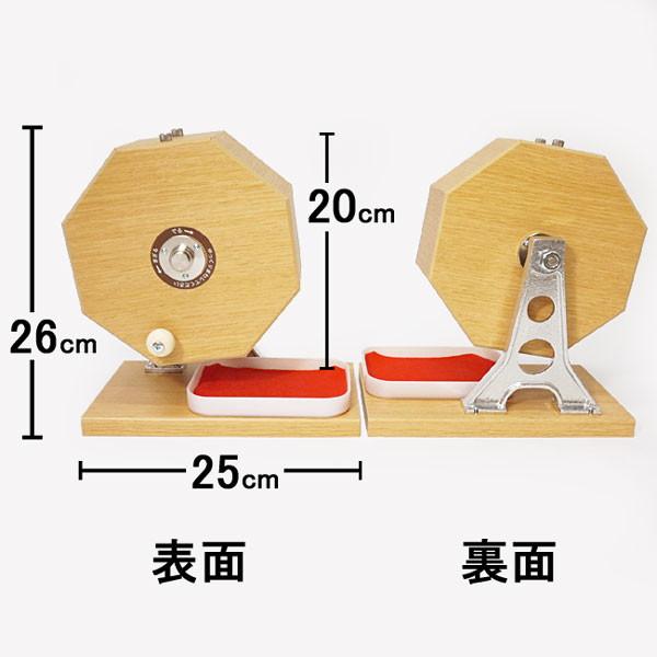 300球用 木製ガラポン抽選器 赤もうせん受け皿と当り鐘付 国産 : 販促
