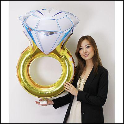 装飾用ウェディングバルーン 【SALE／81%OFF】 ビッグダイヤモンド メール便可 80％以上節約
