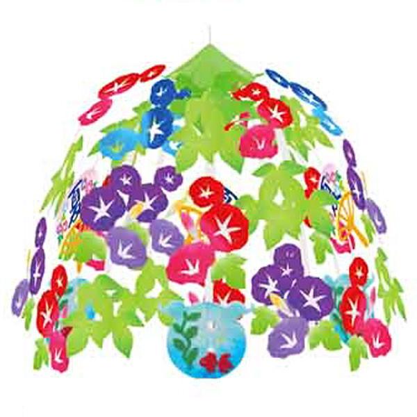 夏装飾 朝顔 金魚 うちわセンター W60cm あさがお 飾り付け ディスプレイ No 販促イベント屋 通販 Yahoo ショッピング