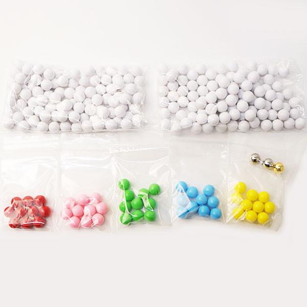 300球用 木製ガラポン抽選器 [玉253球付] 赤もうせん受け皿と当り鐘付