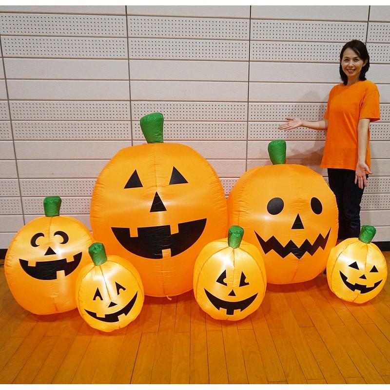 ハロウィンエア装飾 エアブロー ワイドパンプキン W230cm : 販促