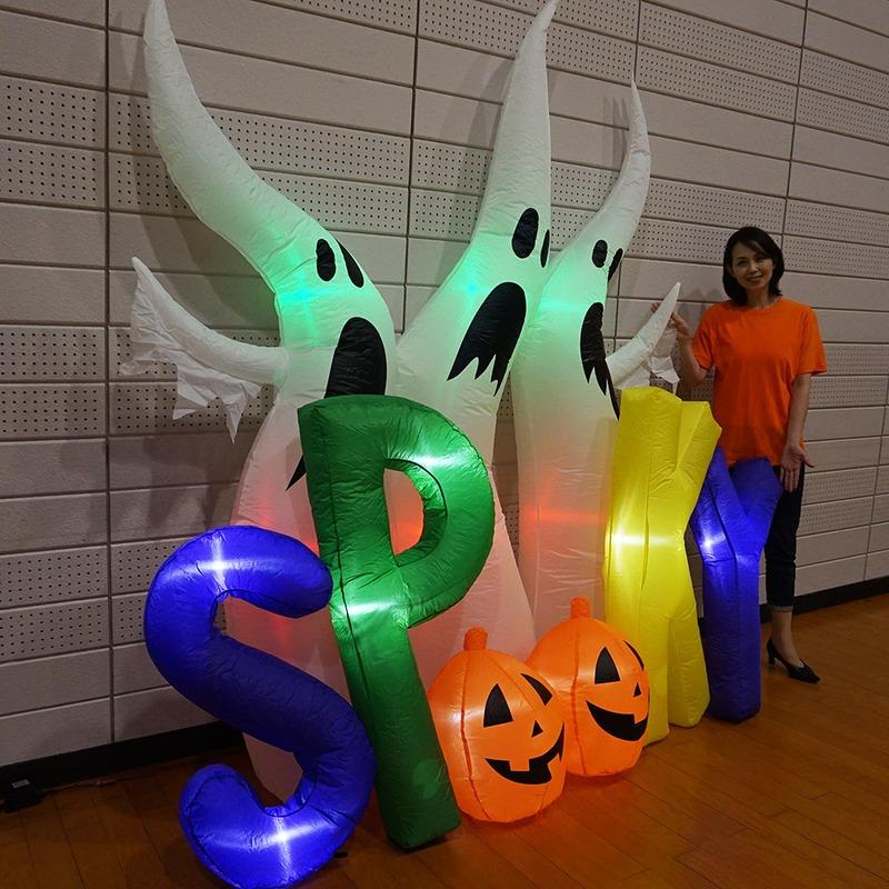ハロウィンエア装飾 エアブロー SPOOKY H230cmの画像