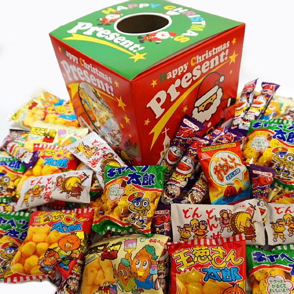 クリスマスBOX 人気スナックお菓子つかみどりセット (200個) : 販促