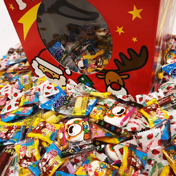 クリスマスBOX わくわく飴お菓子つかみどり 1000個 100名様用 : 販促