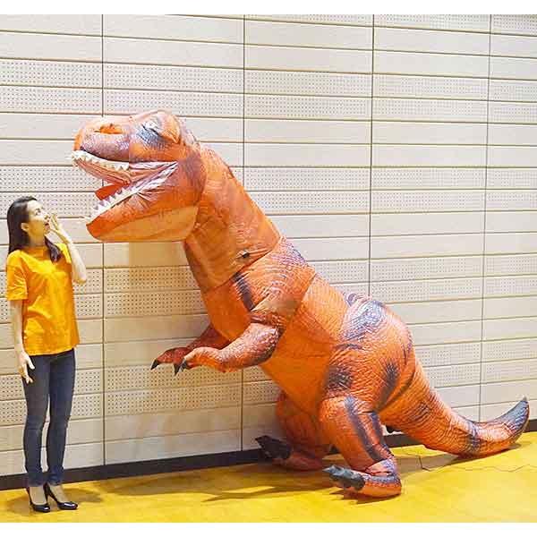 ジャンボエアブロー　巨大恐竜ティラノサウルスＴ−ＲＥＸ　H250cm / 装飾 飾り エアーブロウ ディスプレイ pop /動画有