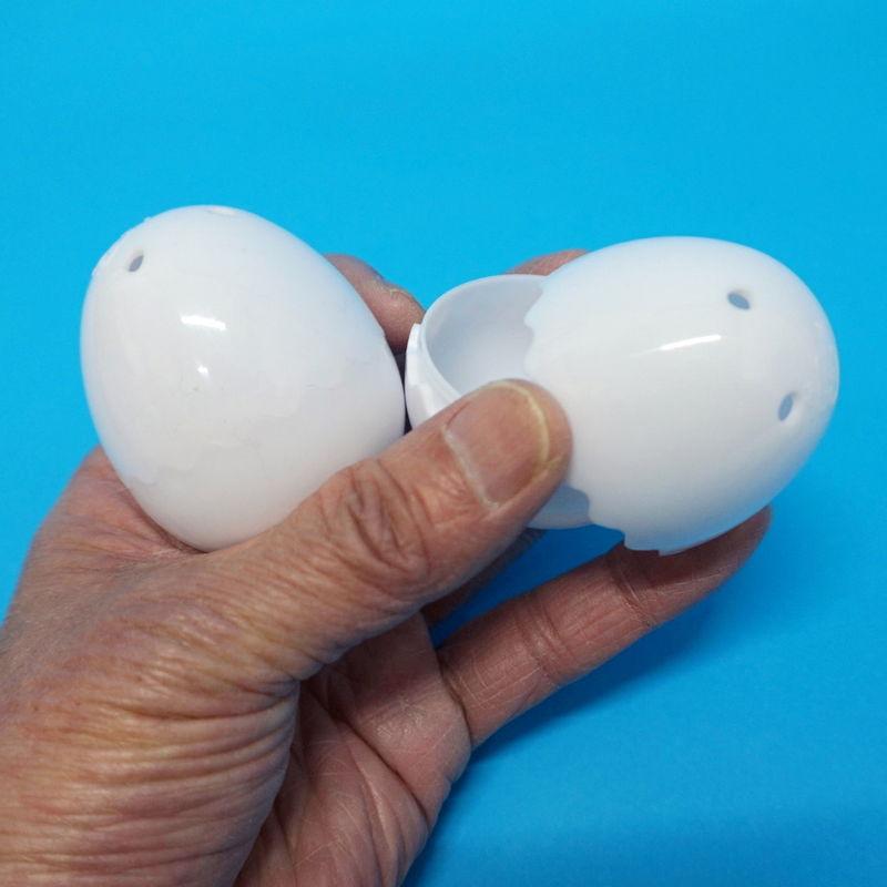 イースターたまご カプセル型絵付けエッグH6cm 50個セット/ 動画有