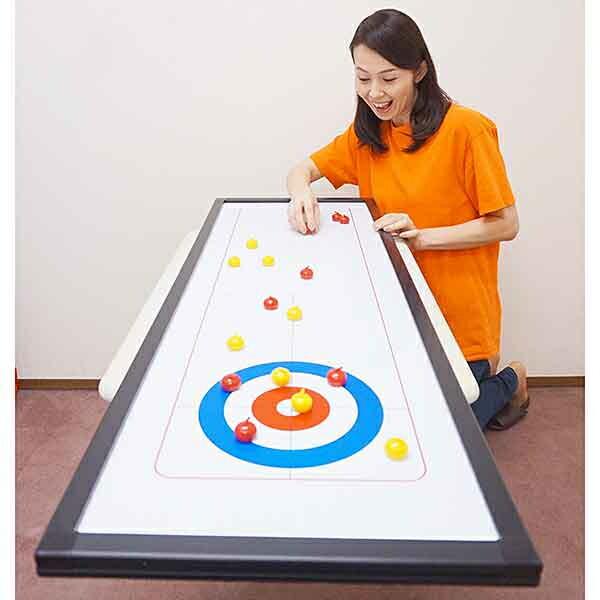 2805円 絶妙なデザイン 123cm 卓上カーリングゲームセット スポーツ お手軽 動画有 大型商品160cm以上