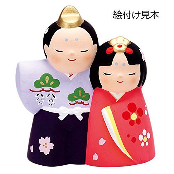 ひなまつり手作り工作キット お絵かき陶器貯金箱 ひな人形 10個 / 工作