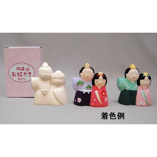ひなまつり手作り工作キット お絵かき陶器貯金箱 ひな人形 10個 / 工作