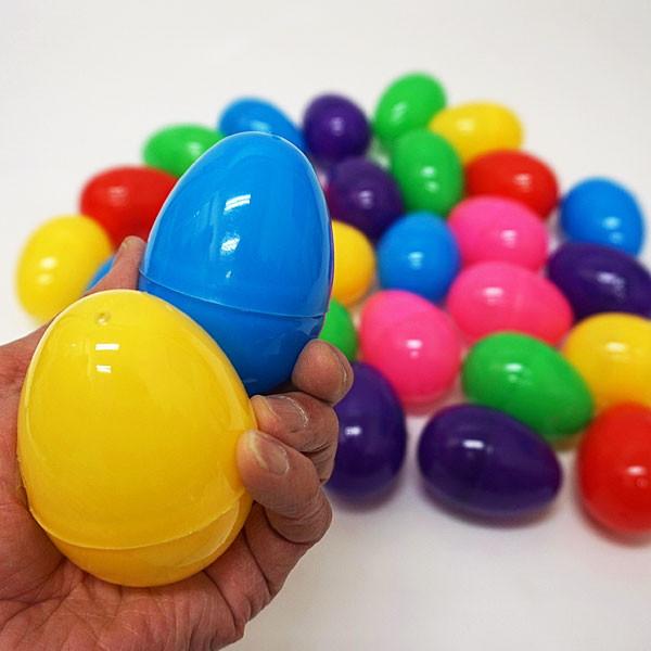 イースターカラフルカプセルたまご 8cm 60個/ 空カプセル 卵型ケース