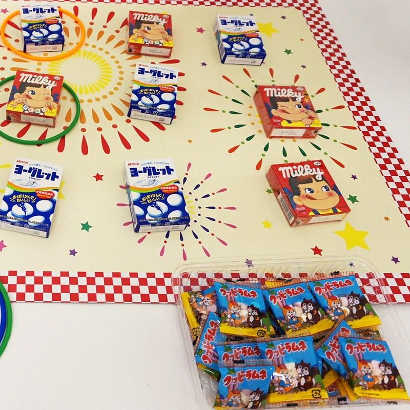 ちびっこお菓子輪投げ大会 50個 / わなげ 縁日 模擬店 お祭り : 販促