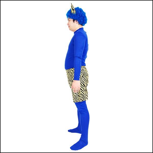 節分 コスチューム スーパー青鬼 3点セット(角(ツノ)付アフロ・全身