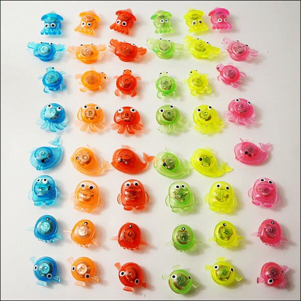 水に浮くすくい用おもちゃ ピカピカ光る海の人気者 48個【お祭り景品