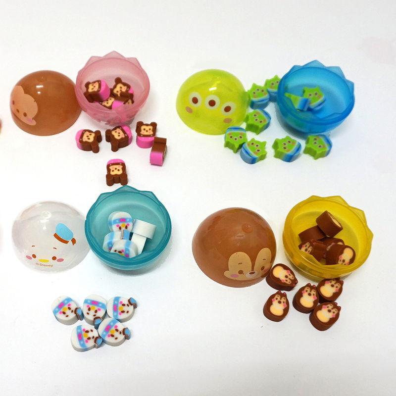 ディズニー消しゴム入りまんまるカプセル H4cm 48個 箱入り / 縁日